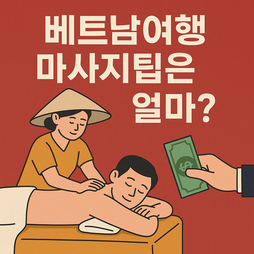 마사지팁을 얼마?